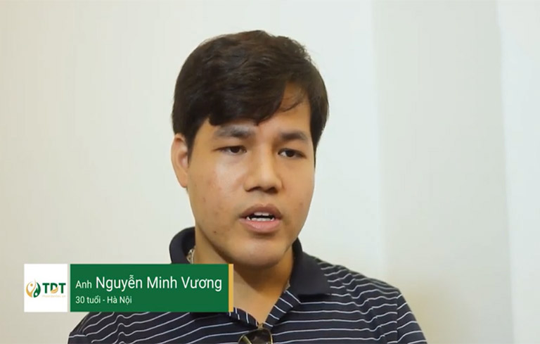 Anh Minh Vương chia sẻ hiệu quả điều trị mề đay tại Trung tâm Thuốc dân tộc