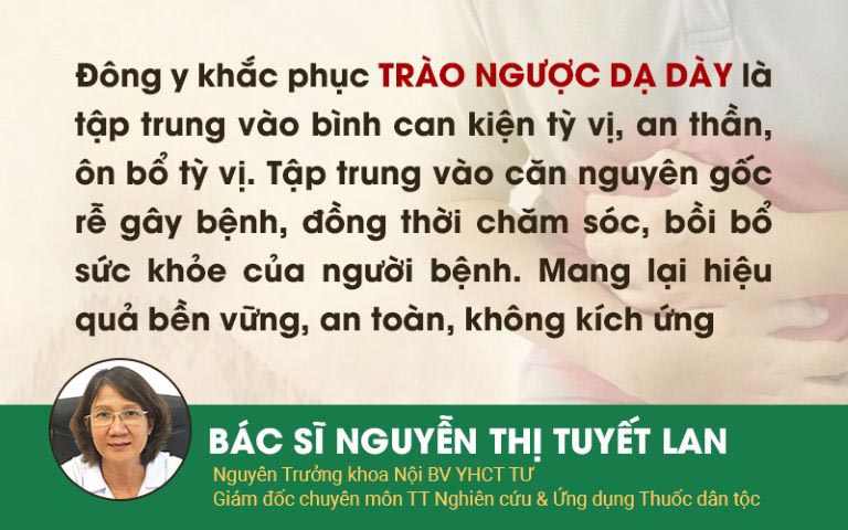 Nguyên tắc điều trị trào ngược dạ dày theo YHCT