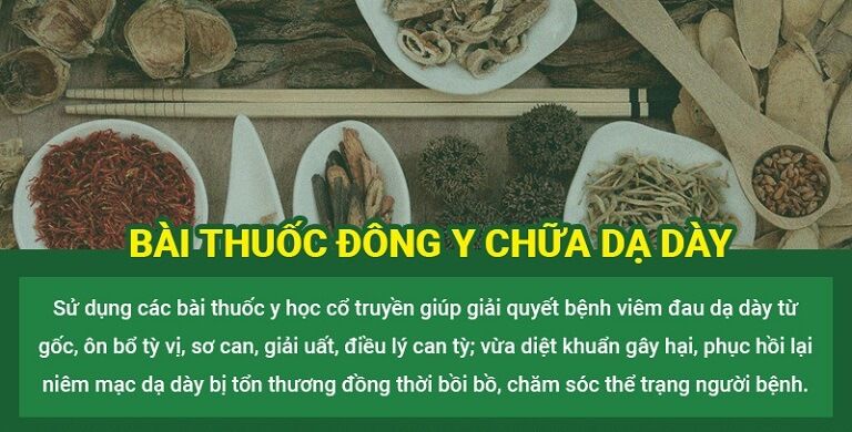 Hiệu quả tổng thể khi chữa bệnh dạ dày bằng Đông y