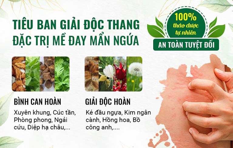 Bài thuốc Tiêu ban Giải độc thang gồm 2 chế phẩm kết hợp nhiều vị thuốc quý