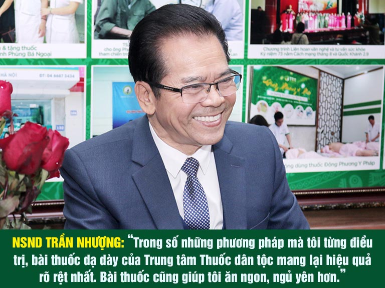 NSND Trần Nhượng và chia sẻ tích cực về bài thuốc tại Thuốc dân tộc